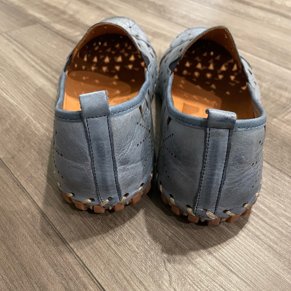 Leather Spring Step Fusaro Grey-Blue Loafer Shoe EU 43/ 11-11.5 - Picture 5 of 8